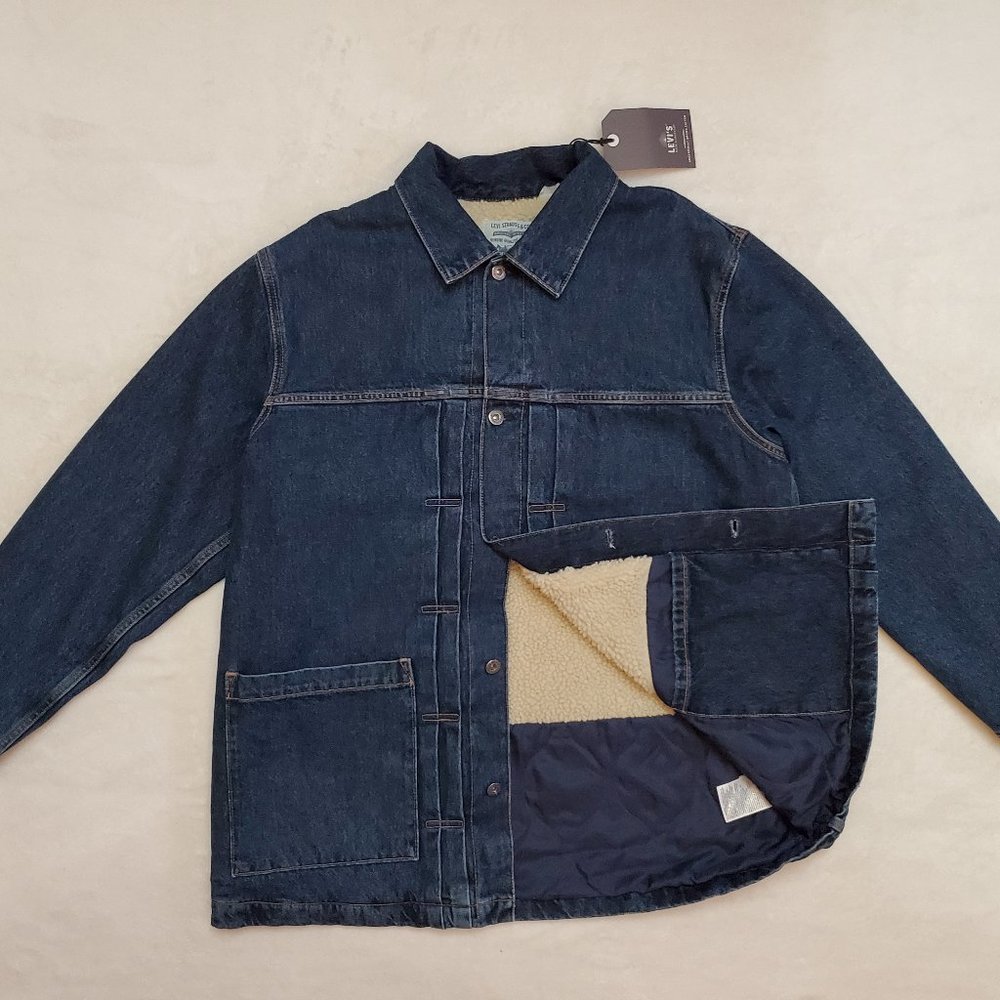 Levi's Slouchy Type II Sherpa Lined Trucker Jacket - NWT